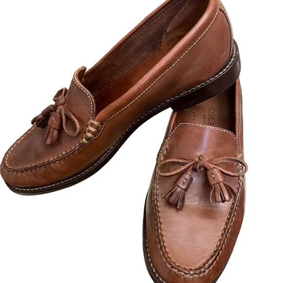 Cole Haan Burnt Bridle Leather Kriss F6337 Loafers Size 8.5 - Picture 2 of 7